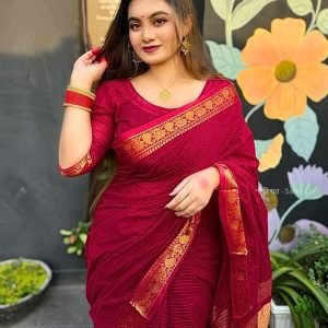 আদুরী সুতি শাড়ি